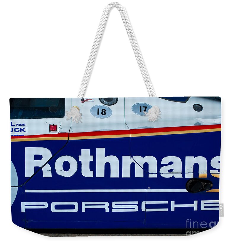 Porsche Weekender Tote Bag featuring the photograph Exhaustion by Stuart Row