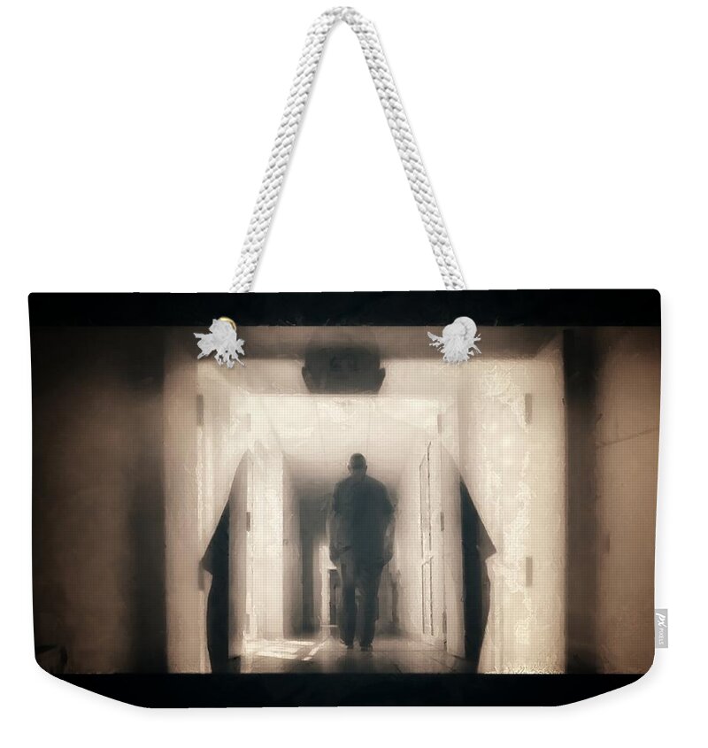 Male Weekender Tote Bag featuring the digital art Exit by Gun Legler