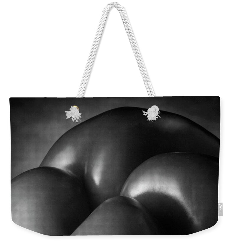 Black & White Weekender Tote Bag featuring the photograph Exotic Landscape Two by Frederic A Reinecke