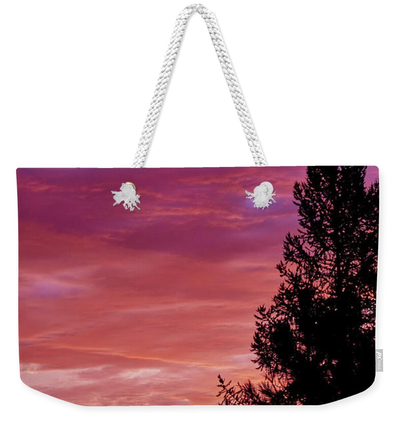 Sunrise Weekender Tote Bag featuring the photograph Exploding Color by Loni Collins