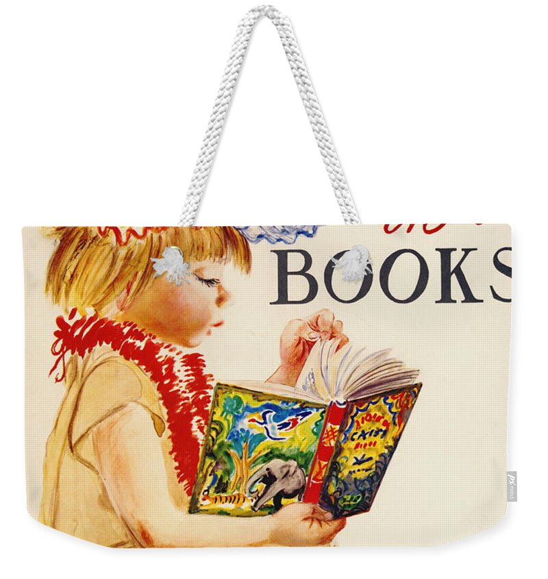 Exploring Books 1961 Weekender Tote Bag featuring the photograph Exploring Books 1961 by Padre Art