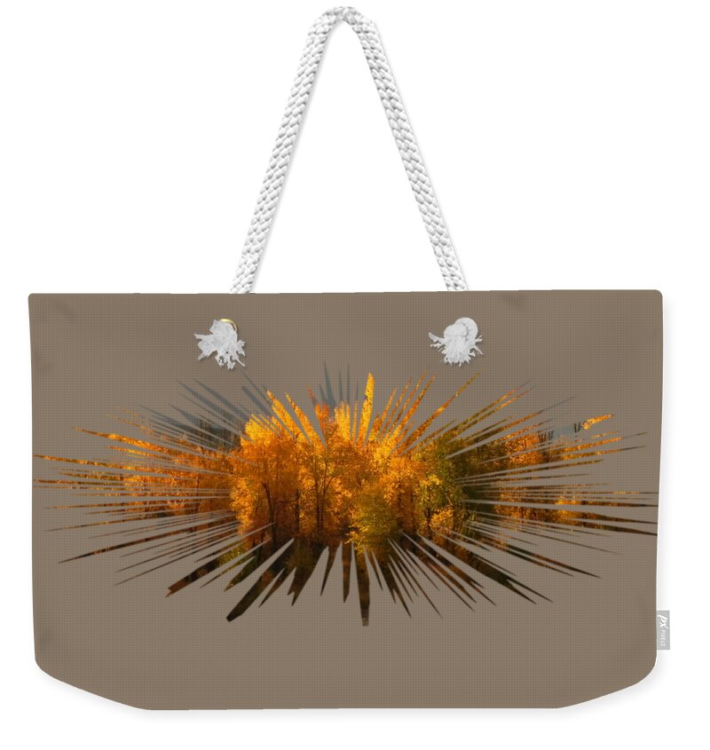 Autumn Weekender Tote Bag featuring the photograph Explosion of Autumn by Whispering Peaks Photography