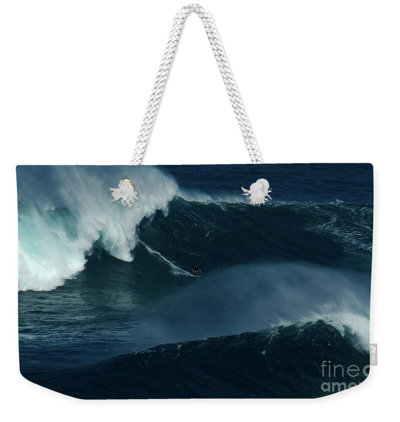 Extreme Sports Weekender Tote Bag featuring the photograph Extreme Surfing Hawaii 16 by Bob Christopher