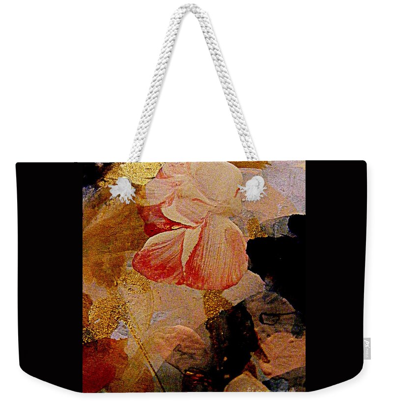 Abstract Flower Painting In Gouache Weekender Tote Bag featuring the painting Exuberance by Nancy Kane Chapman