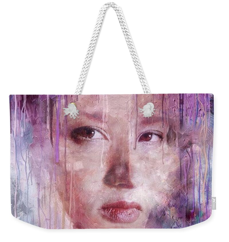 eye On Life Weekender Tote Bag featuring the painting Eye on Life by Mark Taylor