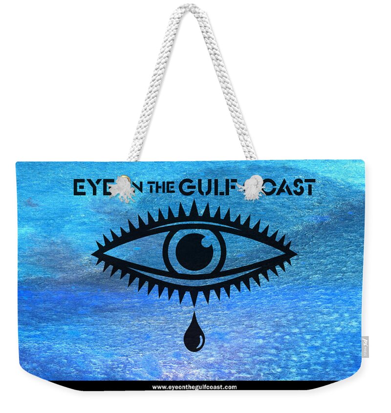 Gulf Of Mexico Weekender Tote Bag featuring the mixed media Eye on the Gulf Coast by Paul Gaj