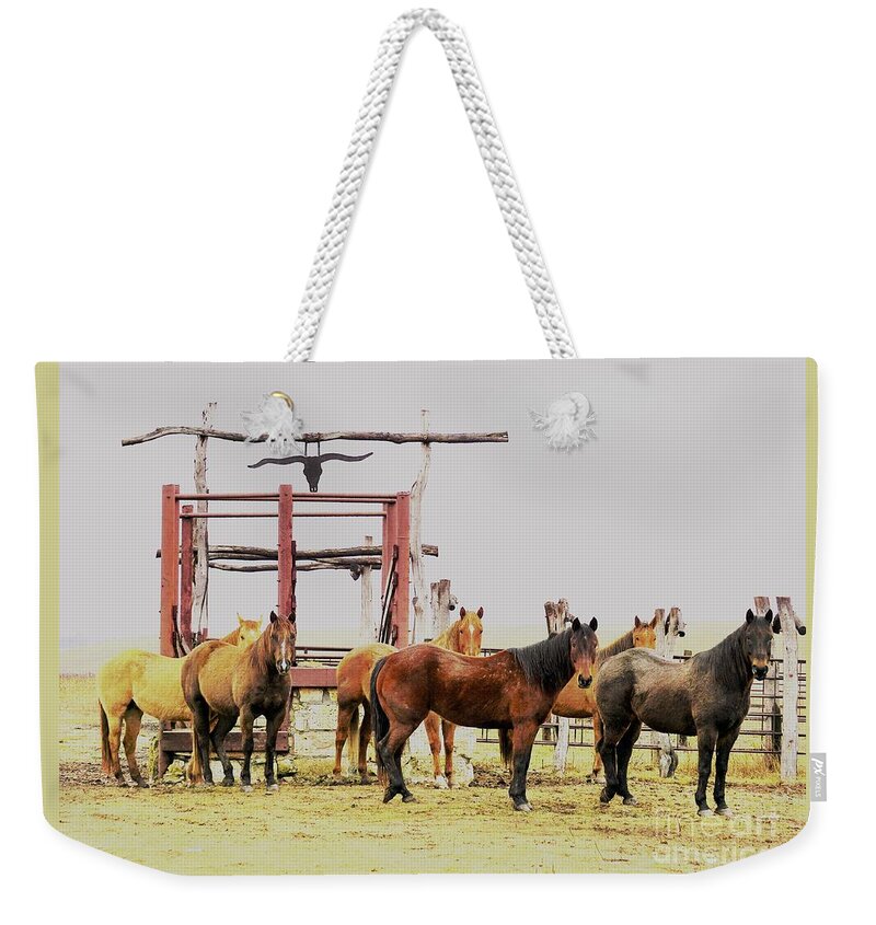 Horses Weekender Tote Bag featuring the photograph Eyes on Me by Merle Grenz