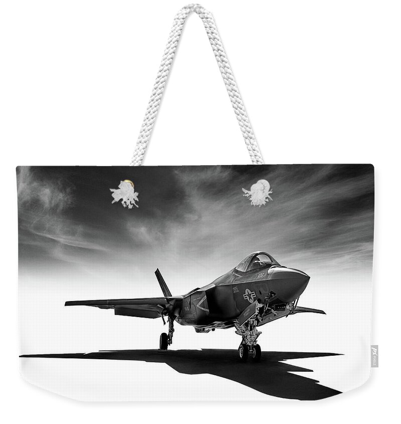 Usaf Weekender Tote Bag featuring the digital art F-35 Lightning by Douglas Pittman