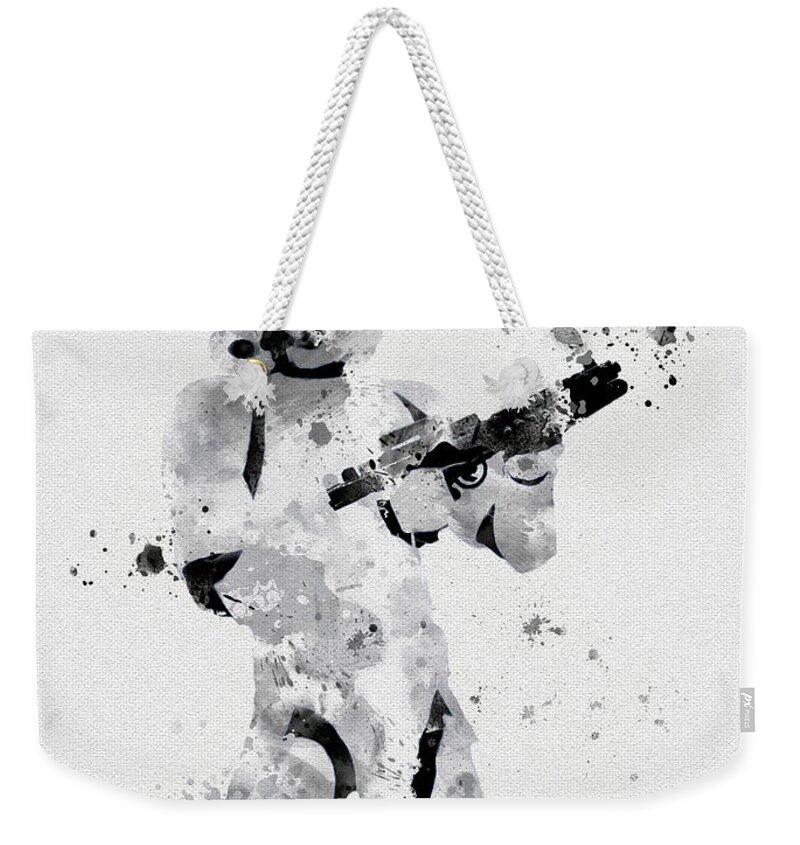 Star Wars Weekender Tote Bag featuring the mixed media Faceless Enforcer by My Inspiration