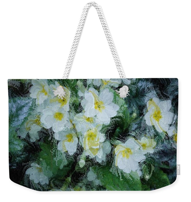 Springtime Weekender Tote Bag featuring the photograph Faces of Spring by Mark Egerton