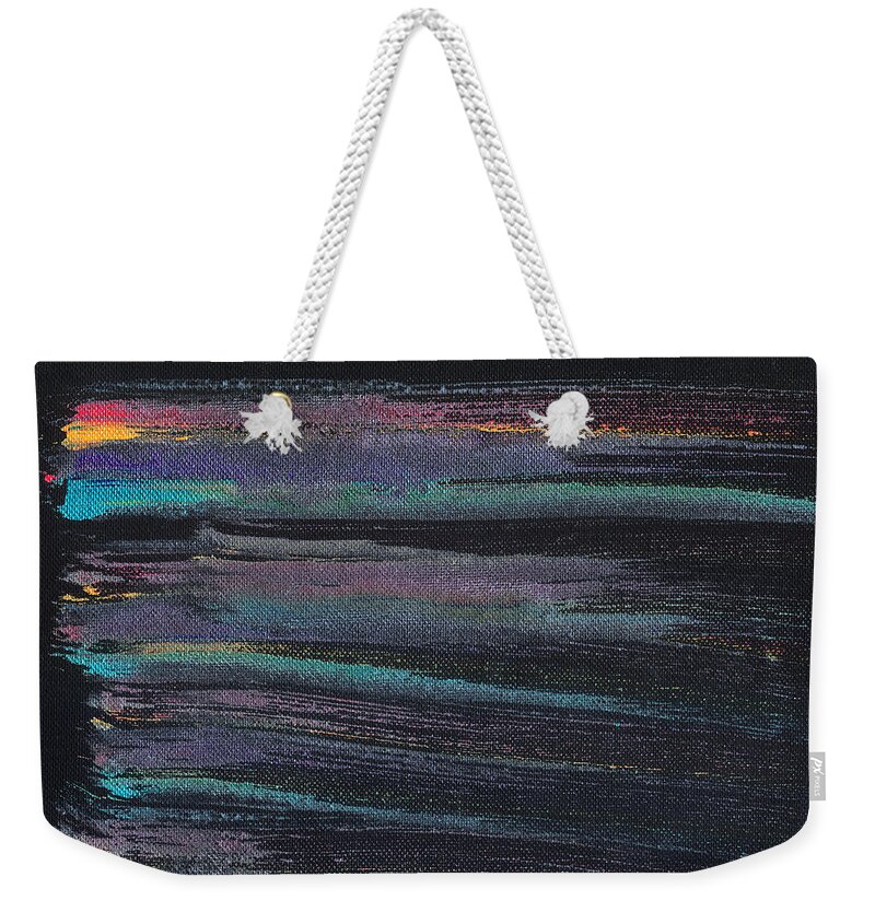 Fade Weekender Tote Bag featuring the painting Fade to Black by Phil Strang
