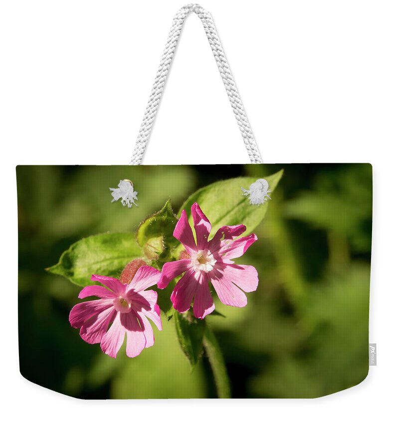 Flower Weekender Tote Bag featuring the photograph Fairy Flowers. by Elena Perelman