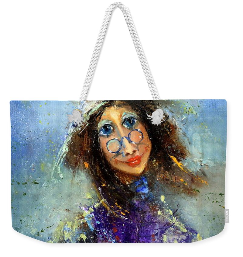 Russian Artists New Wave Weekender Tote Bag featuring the painting Fairy by Igor Medvedev