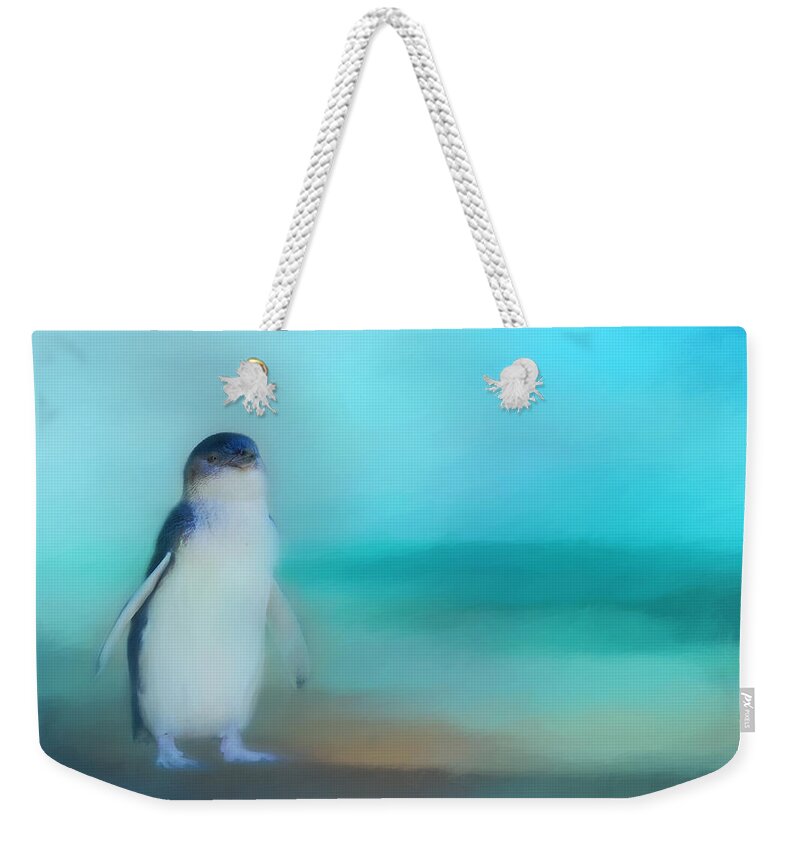 Penguin Weekender Tote Bag featuring the photograph Fairy Penguin Western Australia by Michelle Wrighton