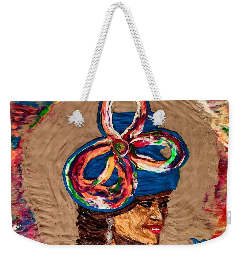 Landscape Weekender Tote Bag featuring the mixed media Faith by Deborah Stanley