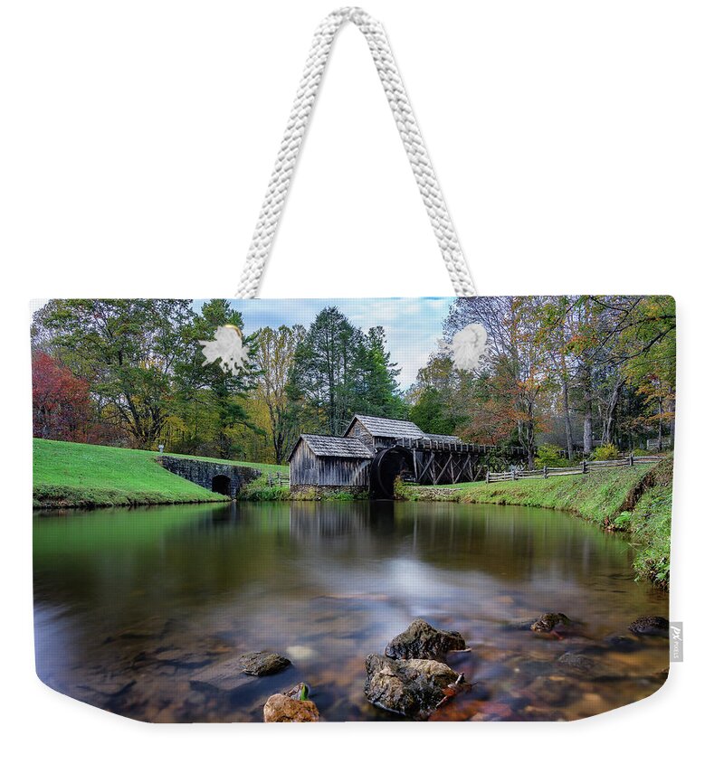 Mabry Mill Weekender Tote Bag featuring the photograph Fall at Mabry Mill by Steve Hurt