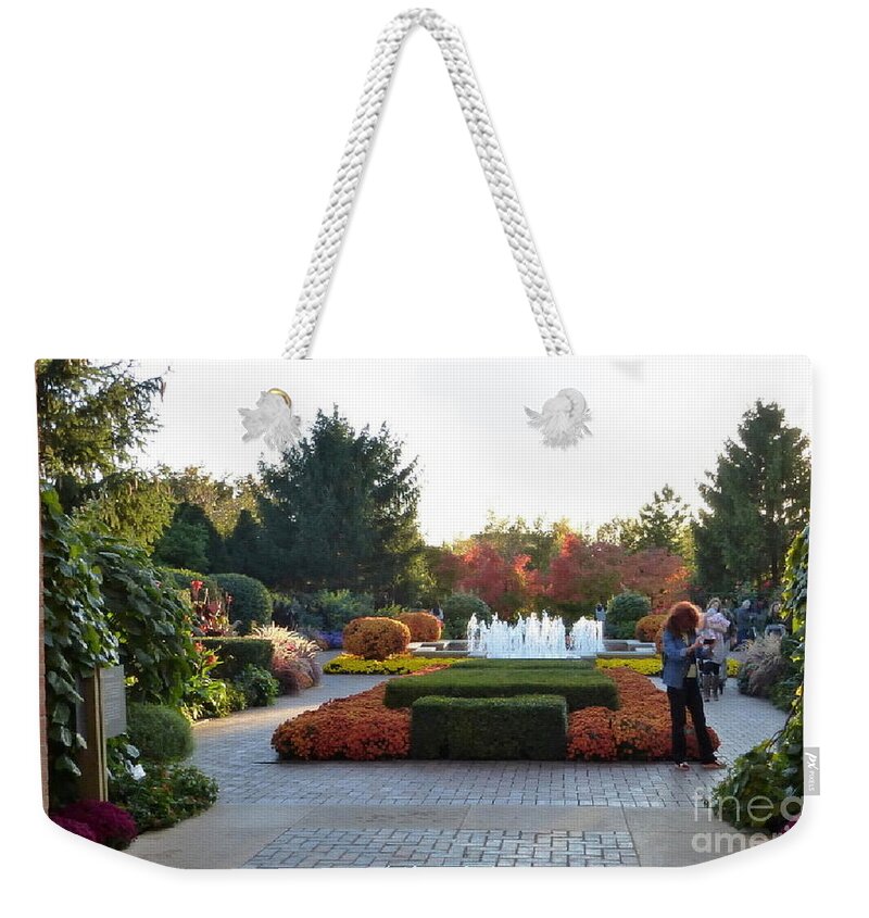 Photography Weekender Tote Bag featuring the photograph Fall at the Botanic by Kathie Chicoine