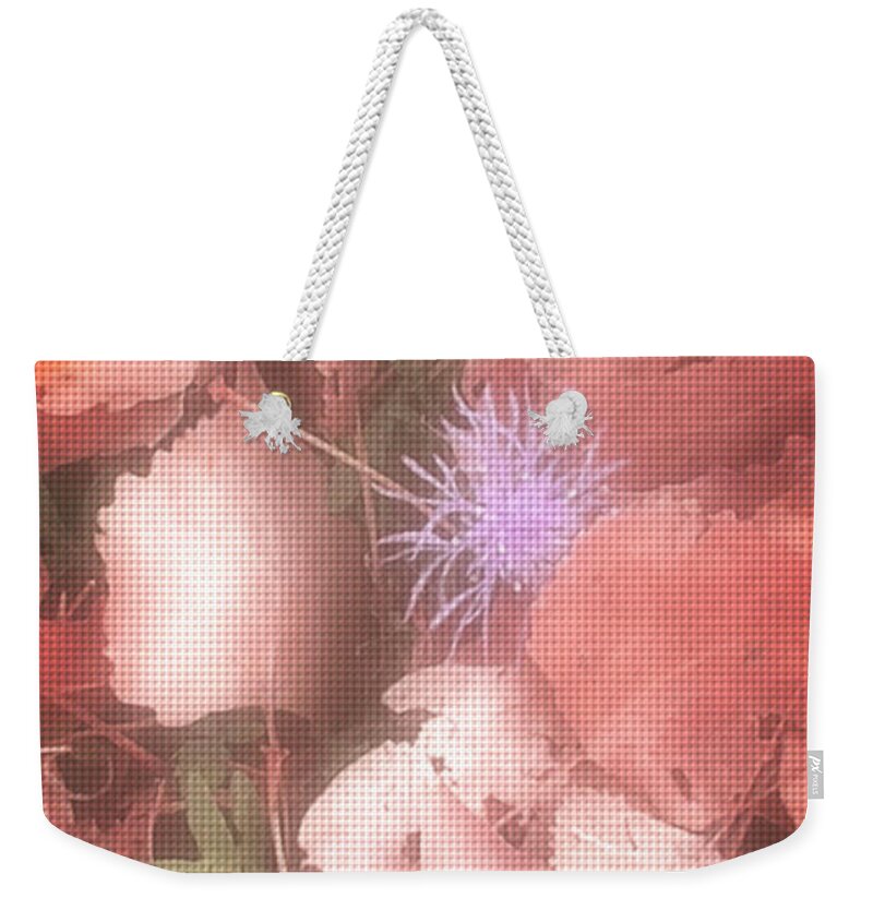 Abstract Weekender Tote Bag featuring the photograph Fall Colors 4 by Susan Kinney