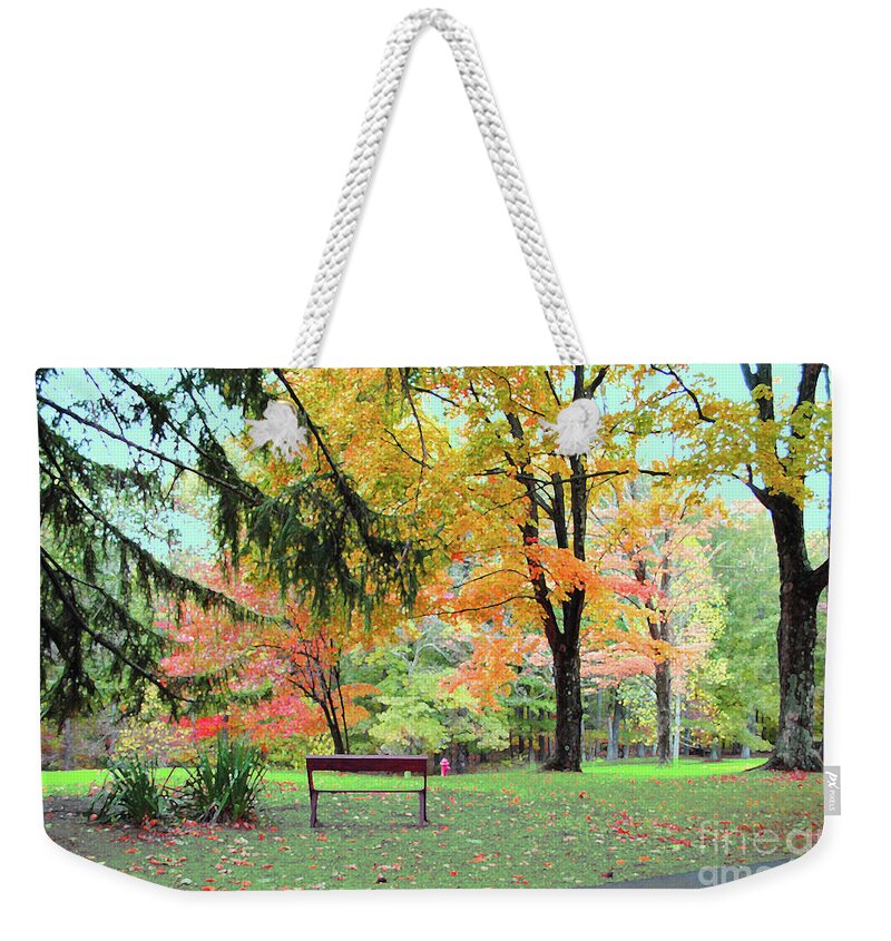 Brown County Weekender Tote Bag featuring the photograph Fall in Brown County by Jost Houk