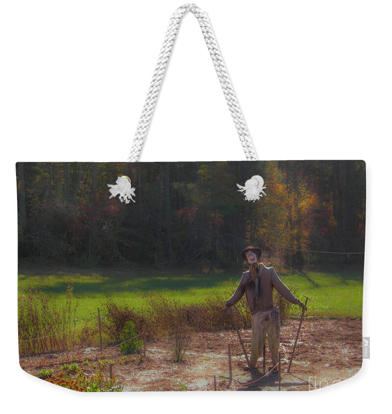 Fall Weekender Tote Bag featuring the photograph Fall Scarecrow by Dale Powell