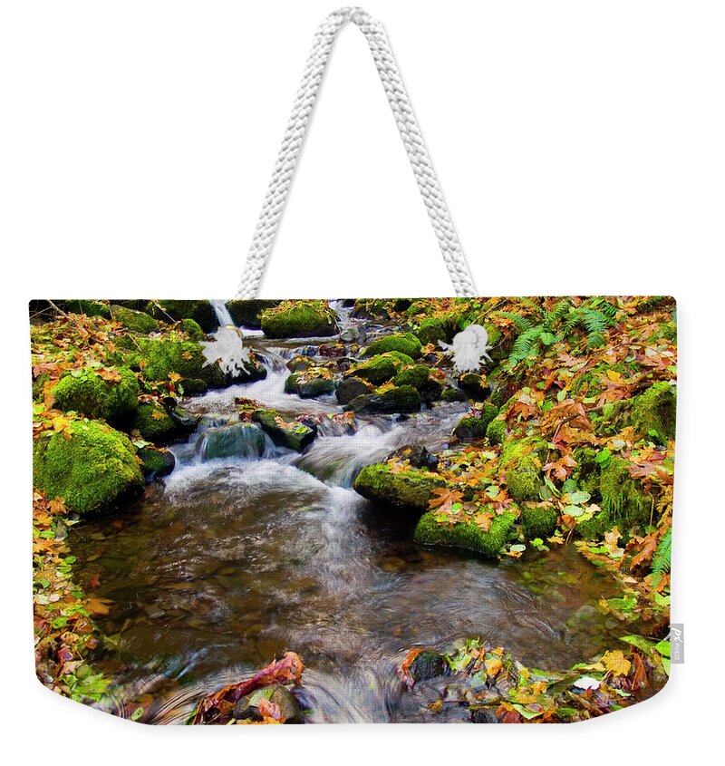 Landscapes Weekender Tote Bag featuring the photograph Fall Splendor by Steven Clark