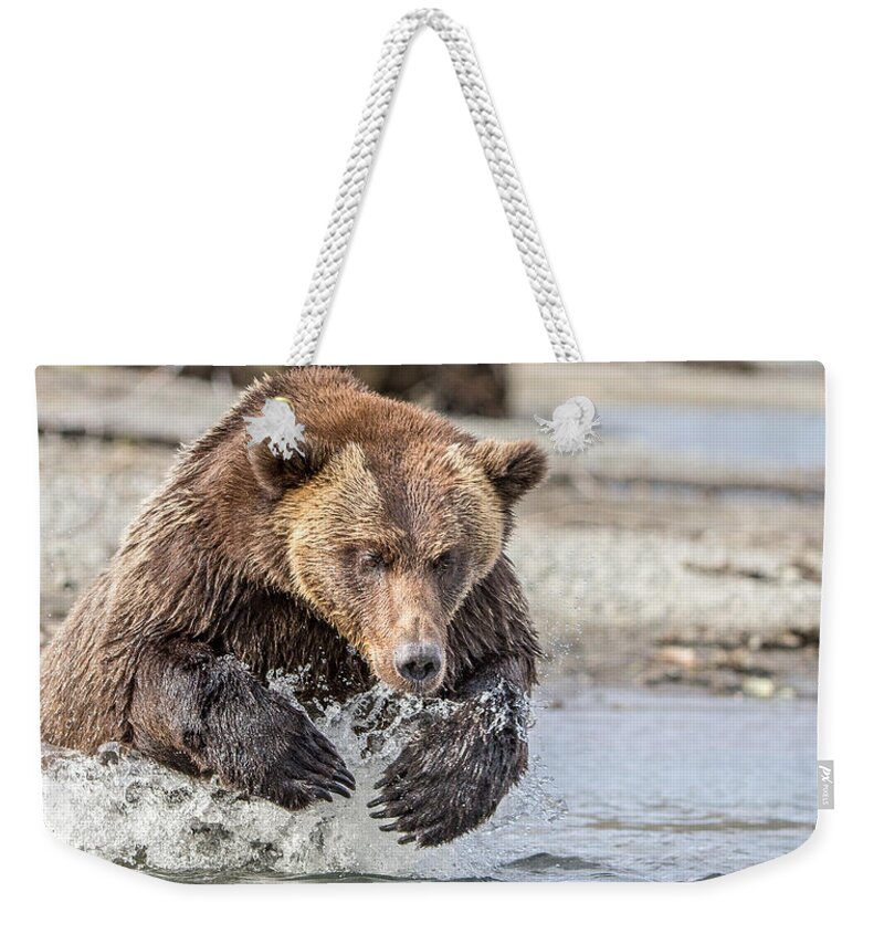 Alaska Weekender Tote Bag featuring the photograph Fall Work by Kevin Dietrich