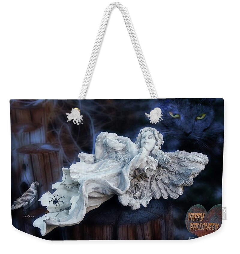 Gabriele Pomykaj Weekender Tote Bag featuring the digital art Fallen Angel by Gabriele Pomykaj