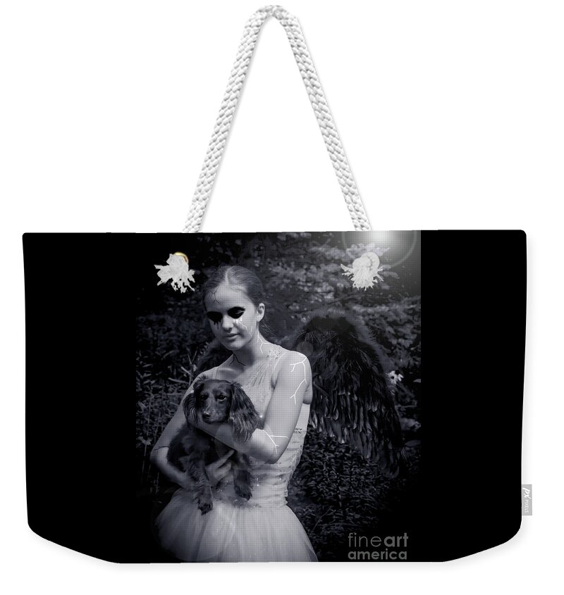 Angel Weekender Tote Bag featuring the photograph Fallen Angel by Rebecca Margraf