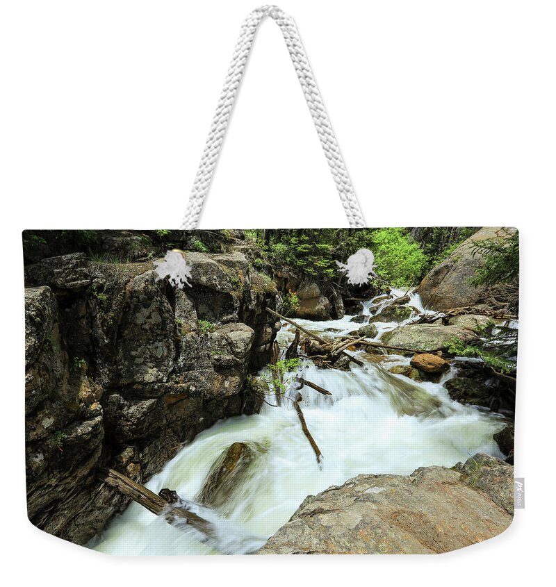 Rocky Weekender Tote Bag featuring the photograph Falls River Falls by Sean Allen