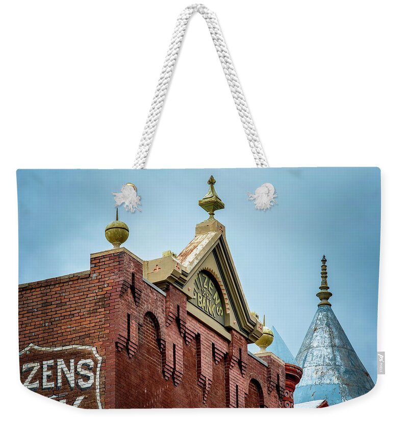 Victorian Weekender Tote Bag featuring the photograph Fanciful Rooftops by James Barber