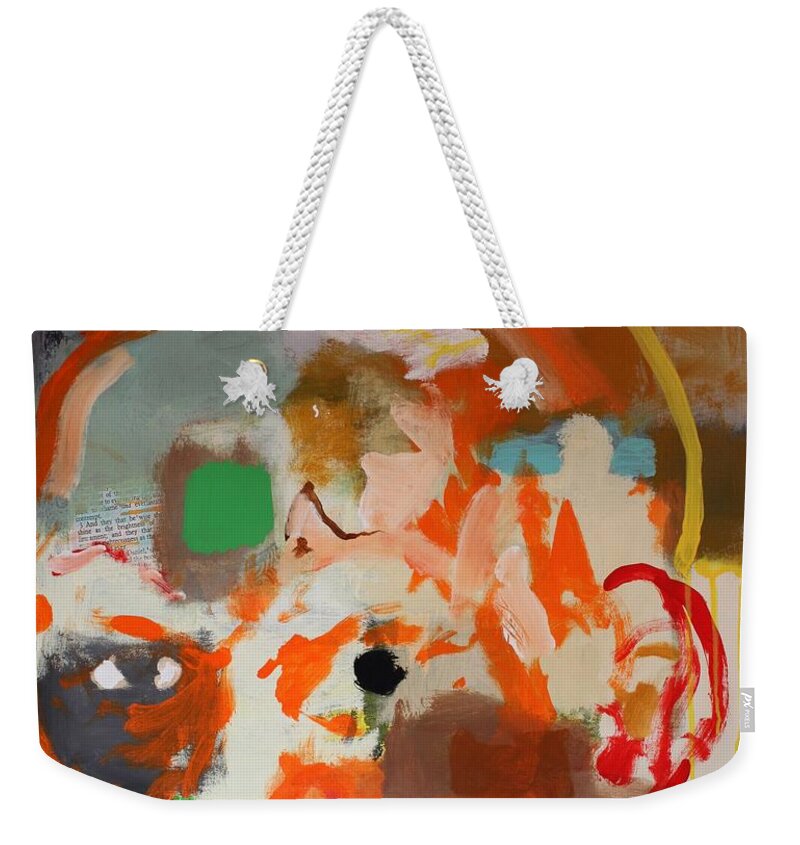 Abstract Weekender Tote Bag featuring the painting Fantastic Mind by Aort Reed
