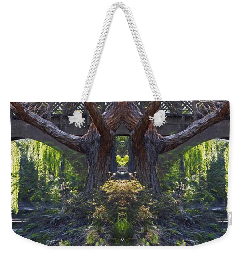 Fantasy Garden Weekender Tote Bag featuring the photograph Fantasy Garden by Wes and Dotty Weber