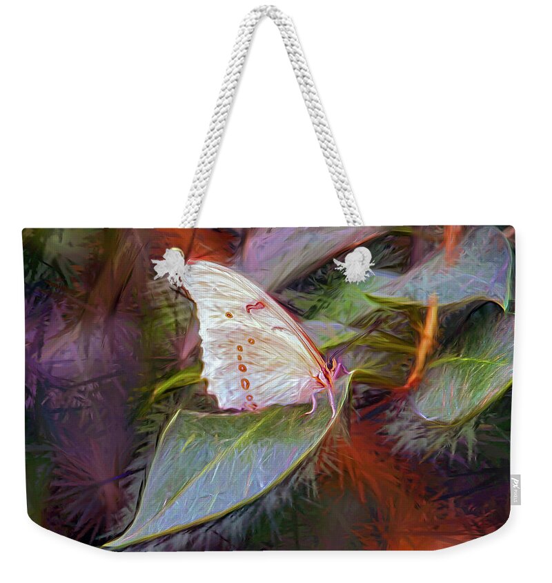 Mixed Media. Mixed Media Photo Art. Mixed Media Butterflies. Mixed Media Greeting Cards. Butterflies. White Butterflies. Butterfly Greeting Cards. Fine Art Butterfly. Colorado Butterfly.colorado Landscape. Colorado Photography. Colorado Rocky Mountain Park. Wildlife.deer. Elk. Cow.horse.sky.lakes.fishing.hiking.shoes Weekender Tote Bag featuring the digital art Fantasy Palace by James Steele