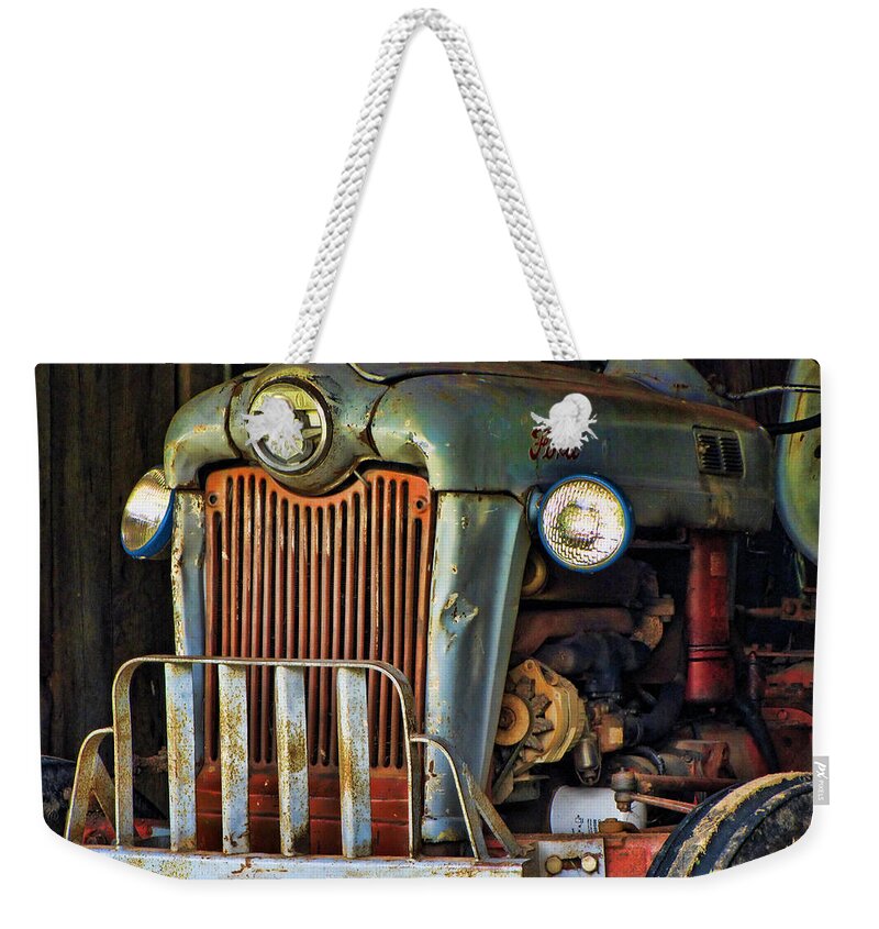 Tractor Weekender Tote Bag featuring the photograph Farm Tractor Two by Ann Bridges