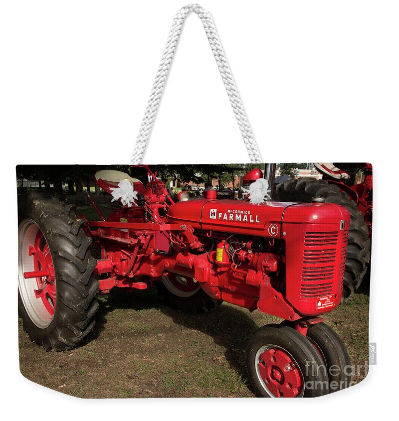 Tractor Weekender Tote Bag featuring the photograph Farmall C by Mike Eingle