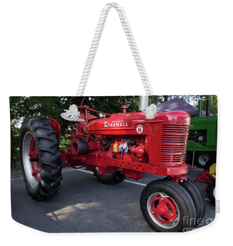 Tractor Weekender Tote Bag featuring the photograph Farmall H by Mike Eingle