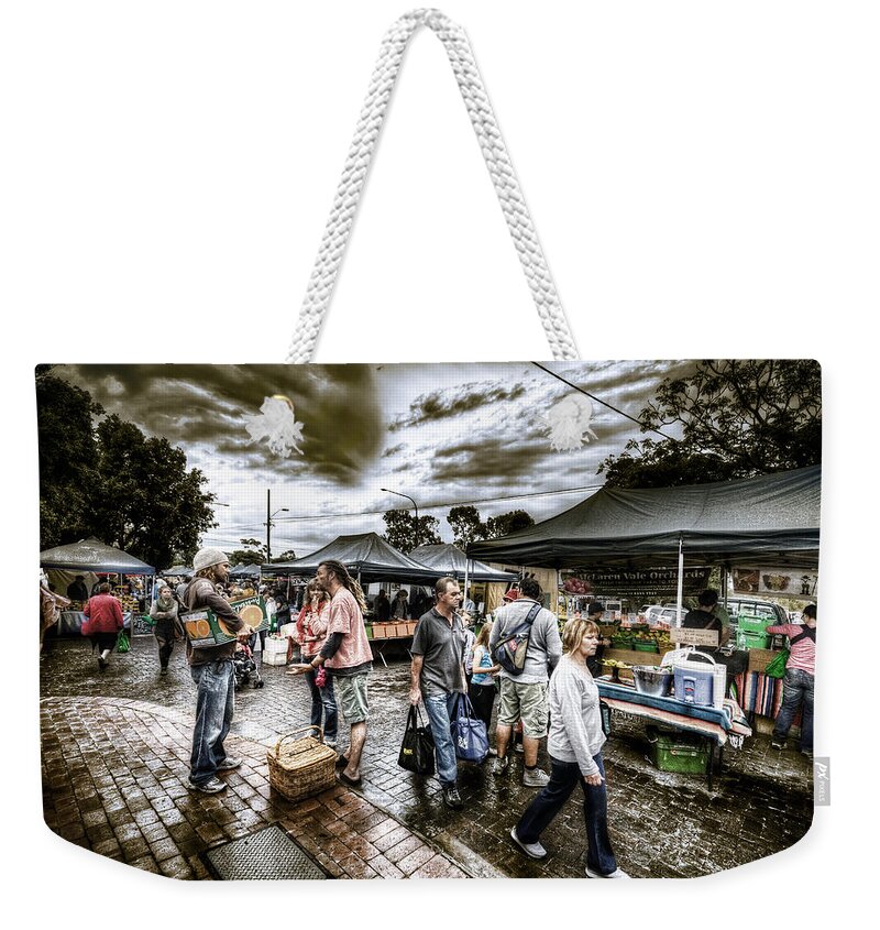 Market Weekender Tote Bag featuring the photograph Farmer's Market 3 by Wayne Sherriff