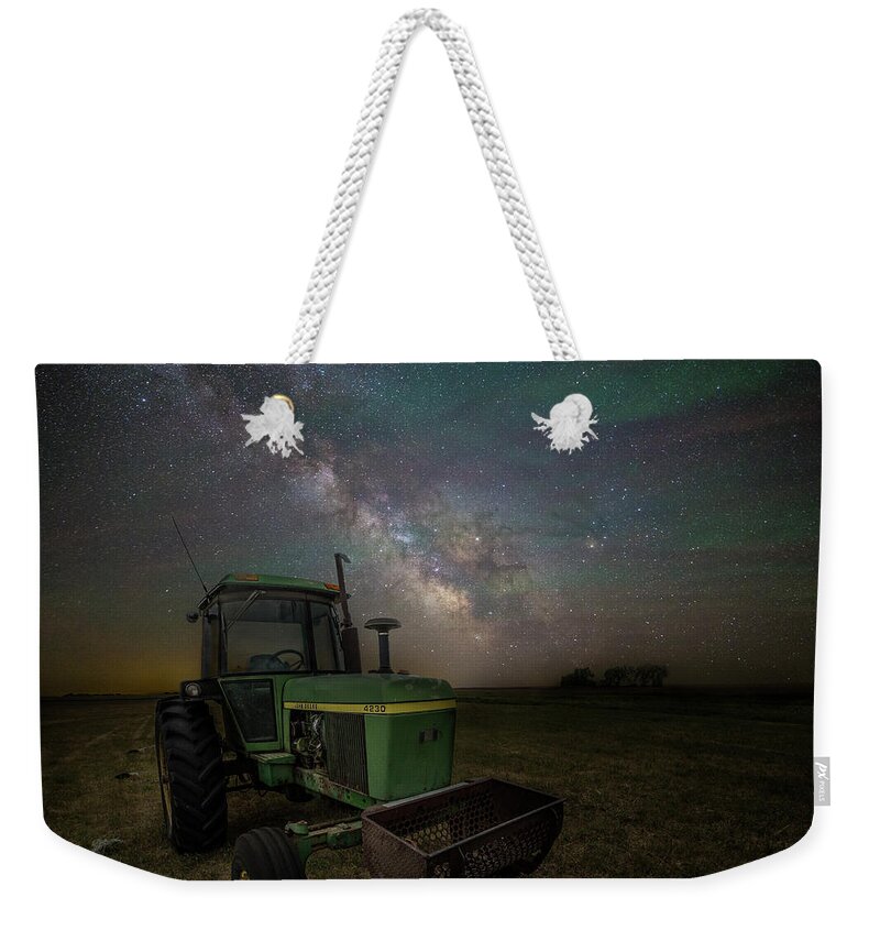 Landscape Weekender Tote Bag featuring the photograph Farming the Rift 7 by Aaron J Groen