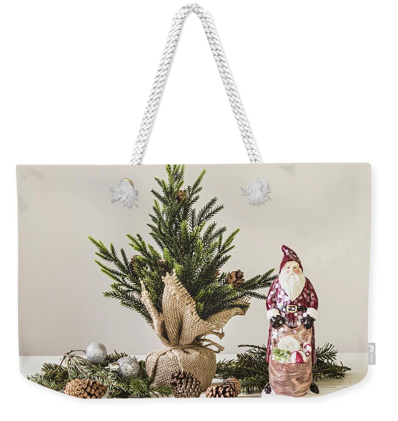 Santa Weekender Tote Bag featuring the photograph Father Christmas by Kim Hojnacki