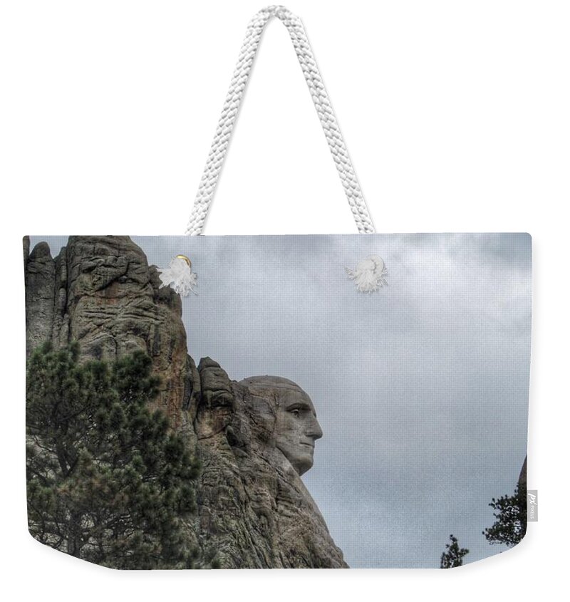 George Washington Weekender Tote Bag featuring the photograph Father of the Country by Marcia Breznay