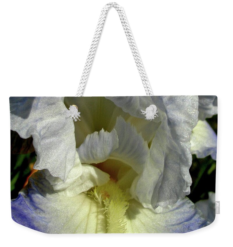 Flower Weekender Tote Bag featuring the digital art Feather Petals 3 by Lynda Lehmann
