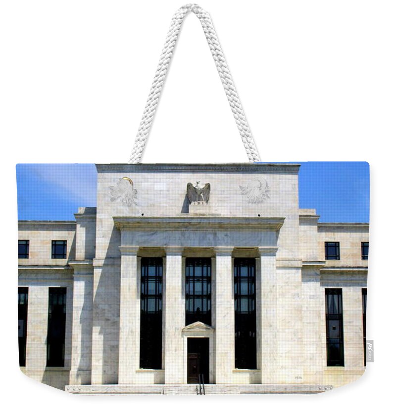 Federal Reserve Weekender Tote Bag featuring the photograph Federal Reserve by Randall Weidner