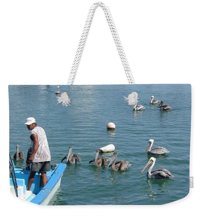 Bird Weekender Tote Bag featuring the photograph Feeding Time by Rich Bodane