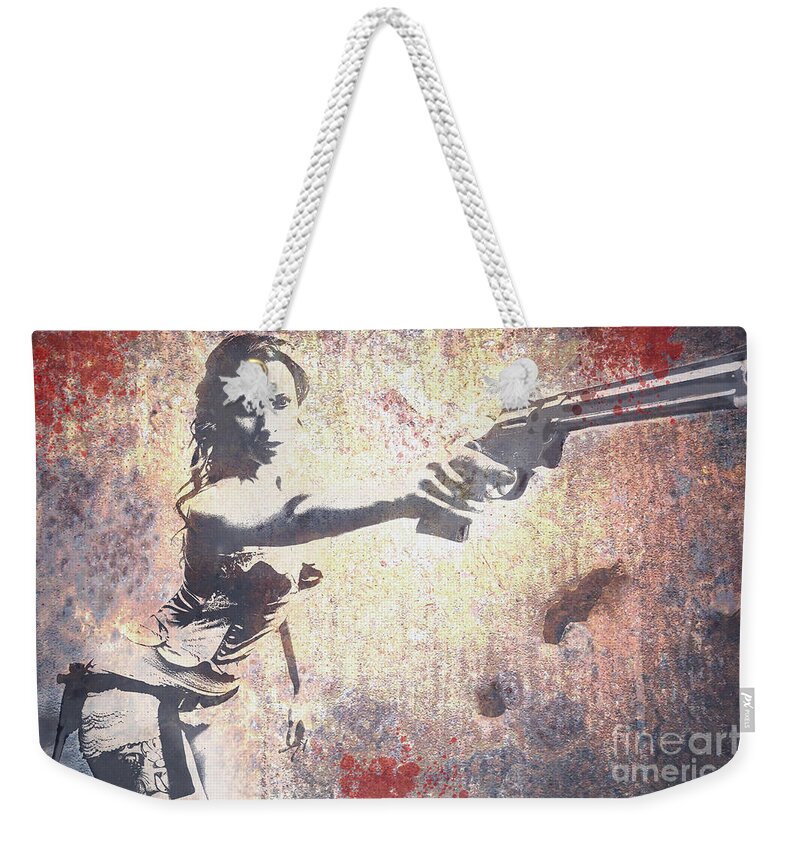 Girl Weekender Tote Bag featuring the photograph Feeling Lucky? by David Bazabal Studios