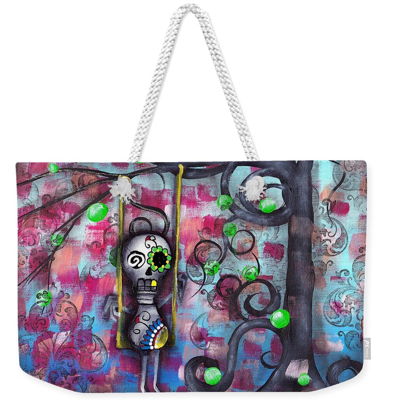 Day Of The Dead Weekender Tote Bag featuring the painting Felipe by Abril Andrade