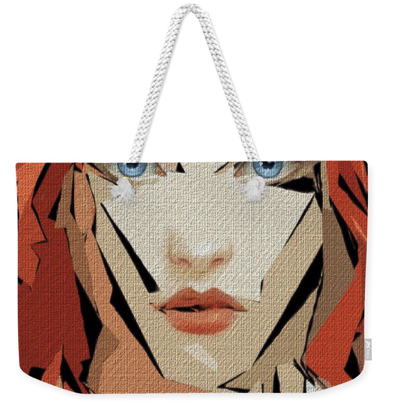 Art Weekender Tote Bag featuring the digital art Female Expressions XXXII by Rafael Salazar