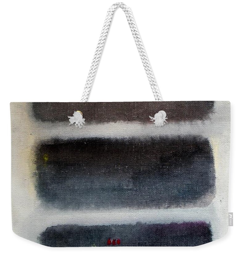 Abstract Weekender Tote Bag featuring the painting Fernando by Vesna Antic