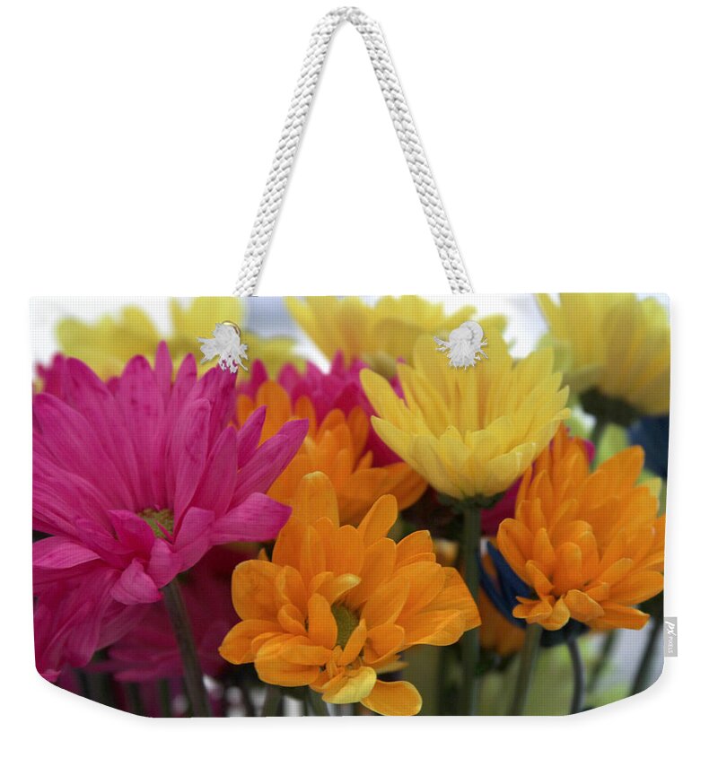 Pink Flower Weekender Tote Bag featuring the photograph Ff-22 by David Yocum