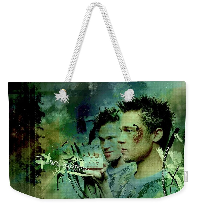 Fight Club Weekender Tote Bag featuring the digital art Fight Club by Maye Loeser