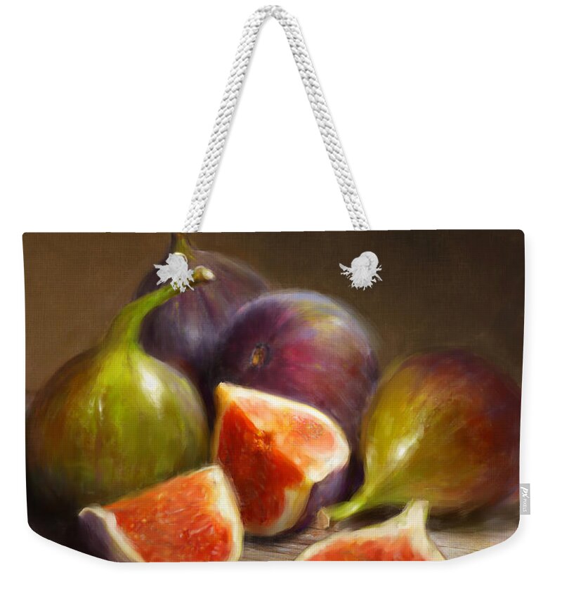 Figs Weekender Tote Bag featuring the painting Figs by Robert Papp